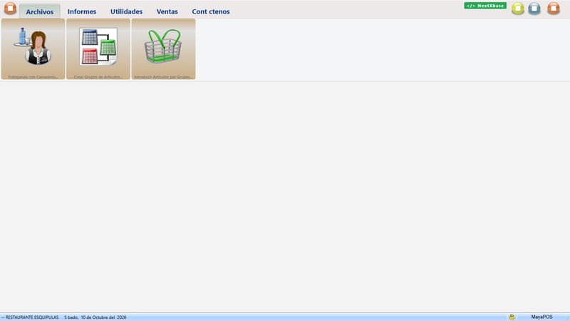 MayaPOS running in the browser