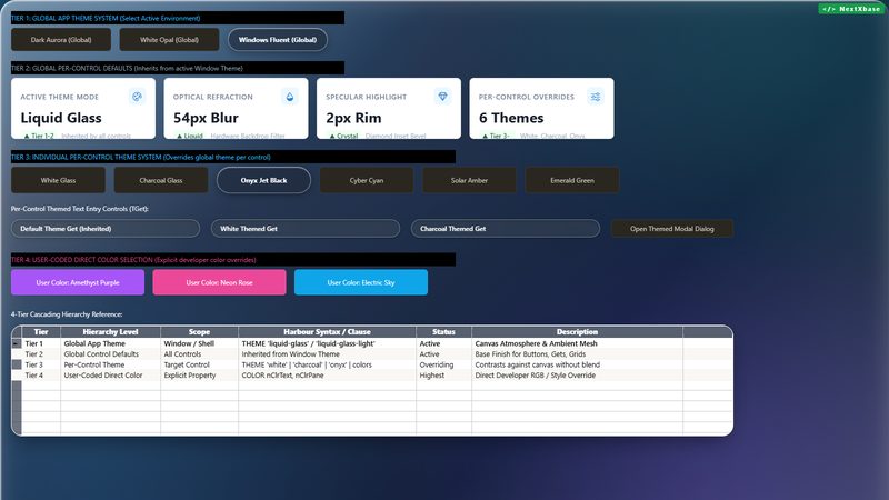 themes running in the browser
